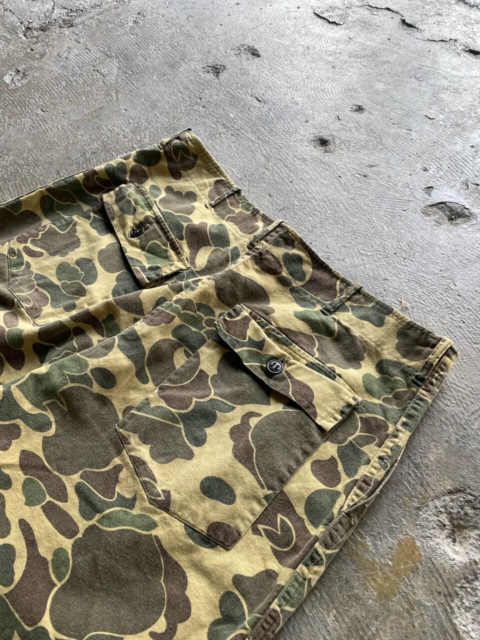 1960s~US ARMY ダックハンターカモ 　フロッグスキン　ベイカーパンツ fit=scale-down,w=1200