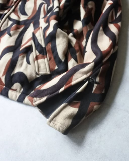 90s ASAT tribal camouflage fleece jacket | sui 90s ASAT tribal camouflage fleece jacket | sui