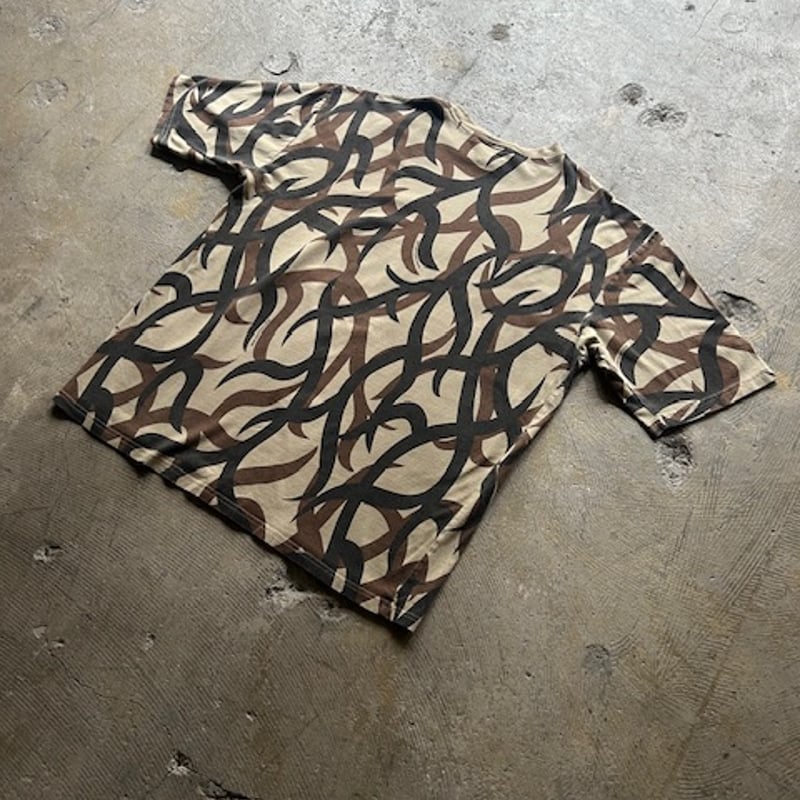 90s ASAT tribal camouflage full print tee | sui