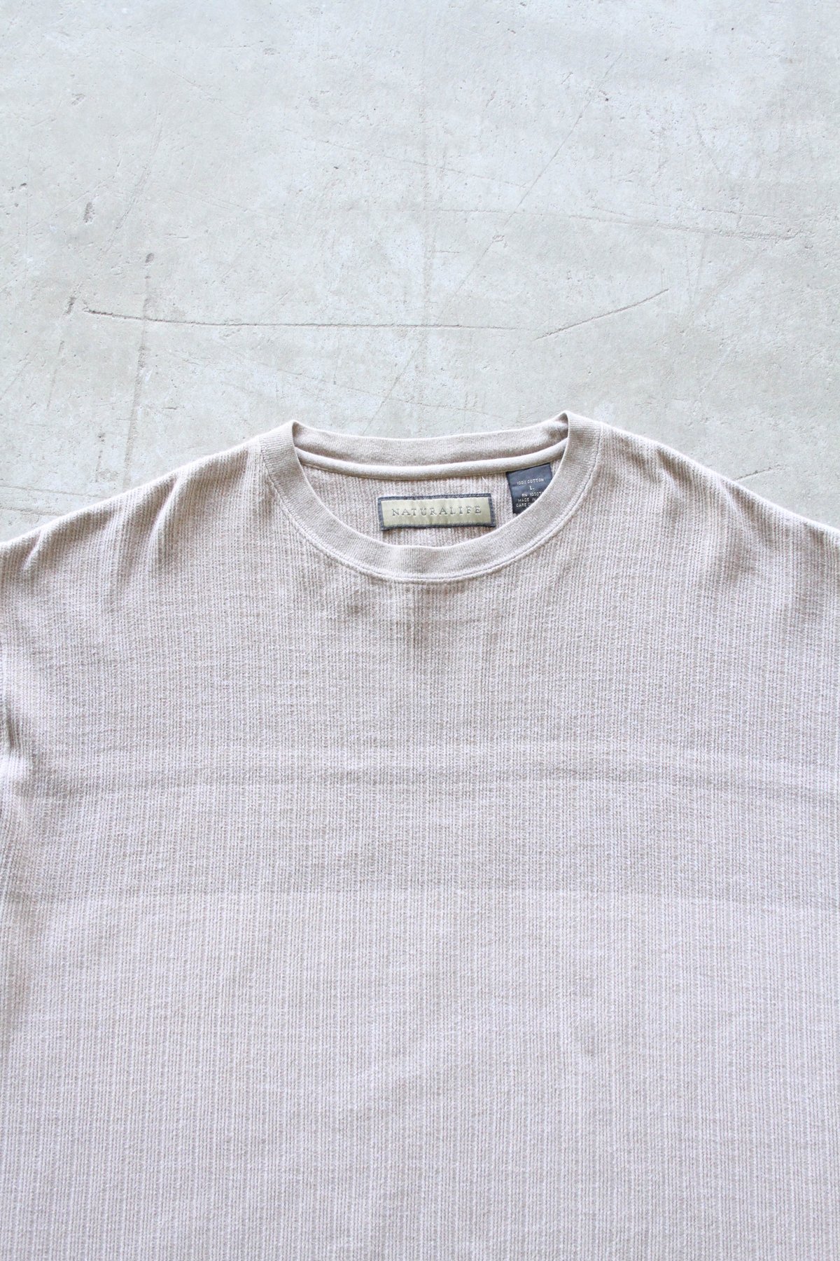 90s college cotton knit コットンニット レタード 90s Line design cotton knit sweater | sui & shara