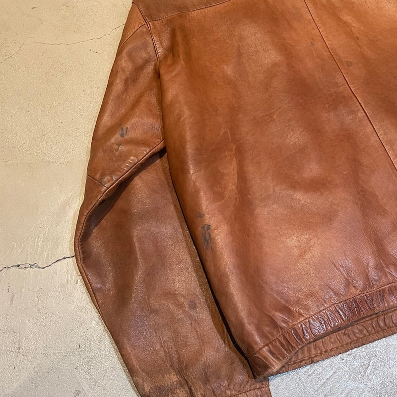 【日本未入荷カラーあり】RALPHLAURENレザーPoloPlay（5色展開） 90s Polo Ralph Lauren Leather Drizzler Jacket 深緑 L ポロ