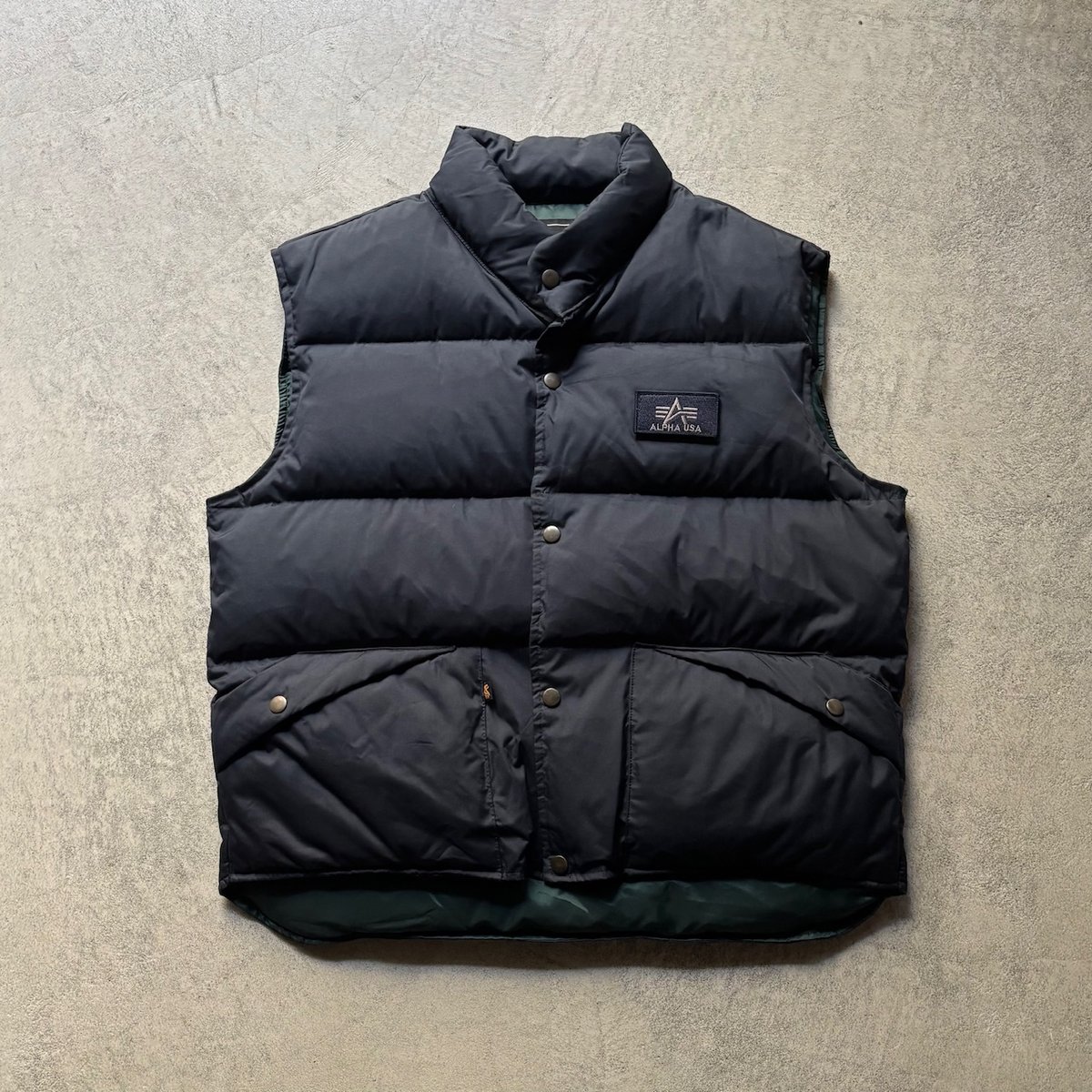【タイムセール】VETEMENTS ALPHA INDUSTRIESダウンベスト Alpha industries military down vest | sui & shara