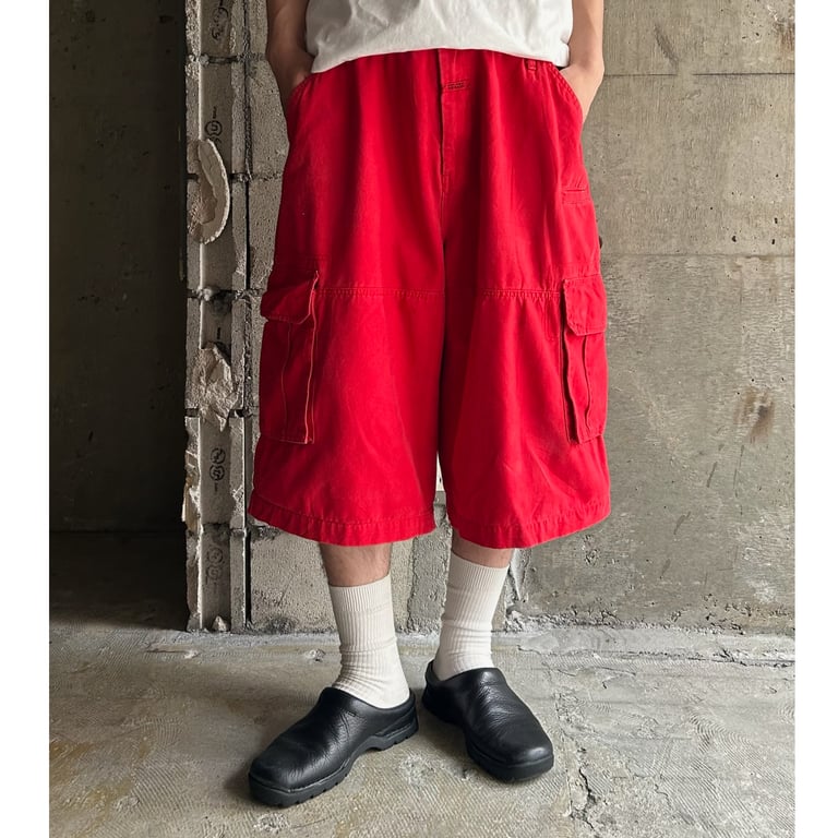 00's Marithé François Girbaud pocket design buggy shorts