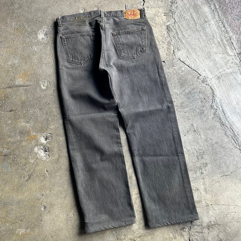 90's Levi's 501 yarn-dyed black denim pants |