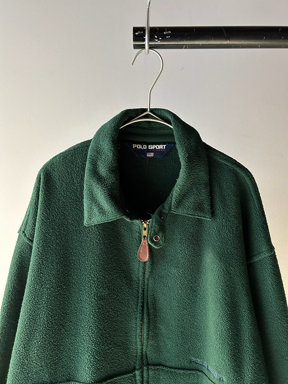 【レアカラー】90s Ralph Lauren swing top XL カーキ 希少！90s ラルフローレン レザージャケット XL 90's~ “Polo by Ralph