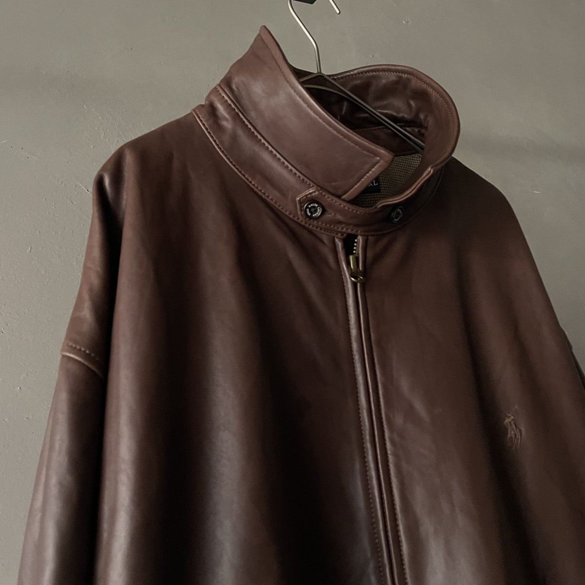 90s~ Ralph Lauren leather swing top | sui & shara