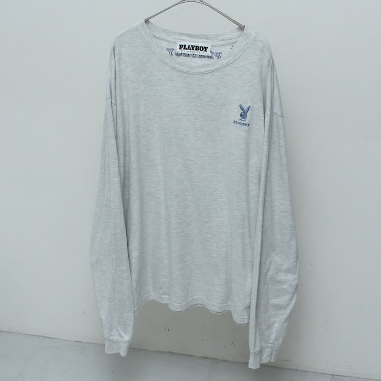 ロンT(PLAY BOY logo embroidery design L/S T-shirt)