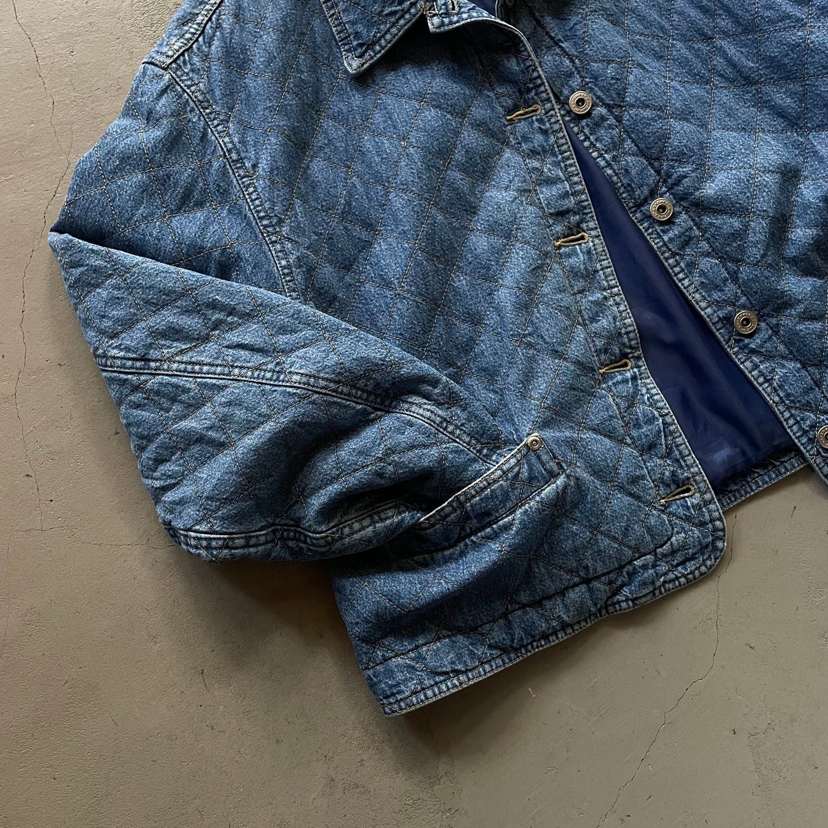 90s Lizwear quilting denim jacket | sui & shara