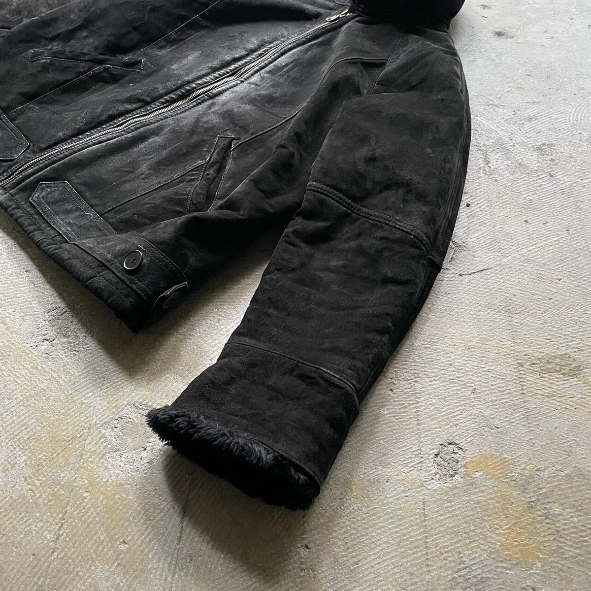 J.PERCY for MARVIN RICHARDS boa leather jacket