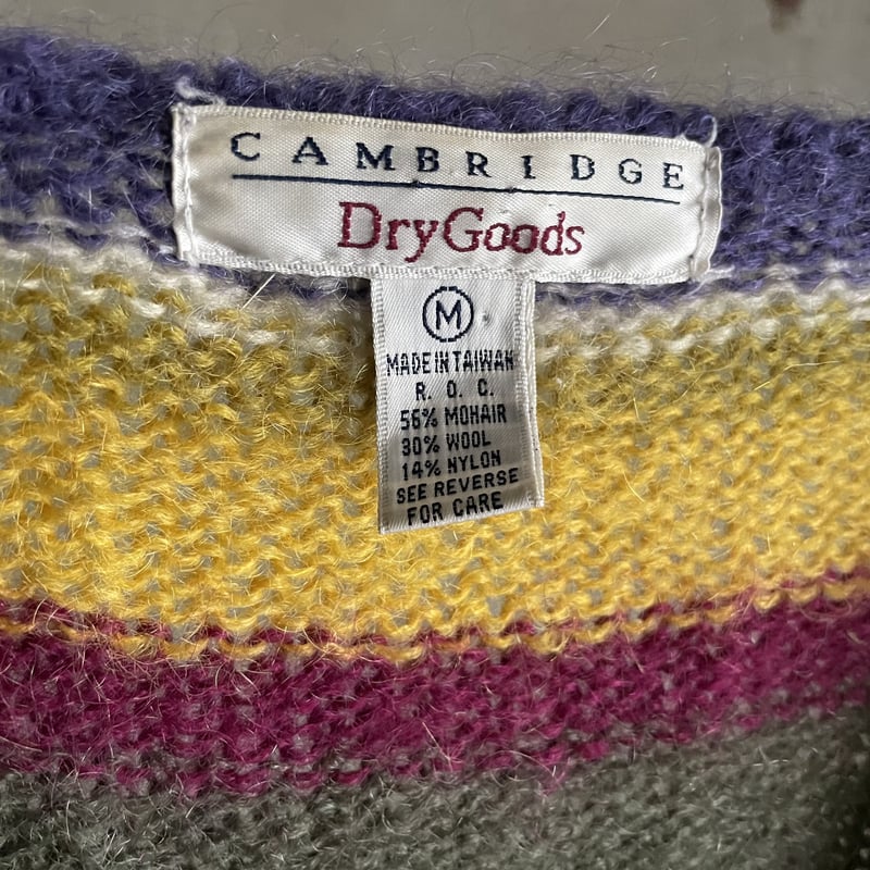 90s mulch border mohair cardigan | sui & shara