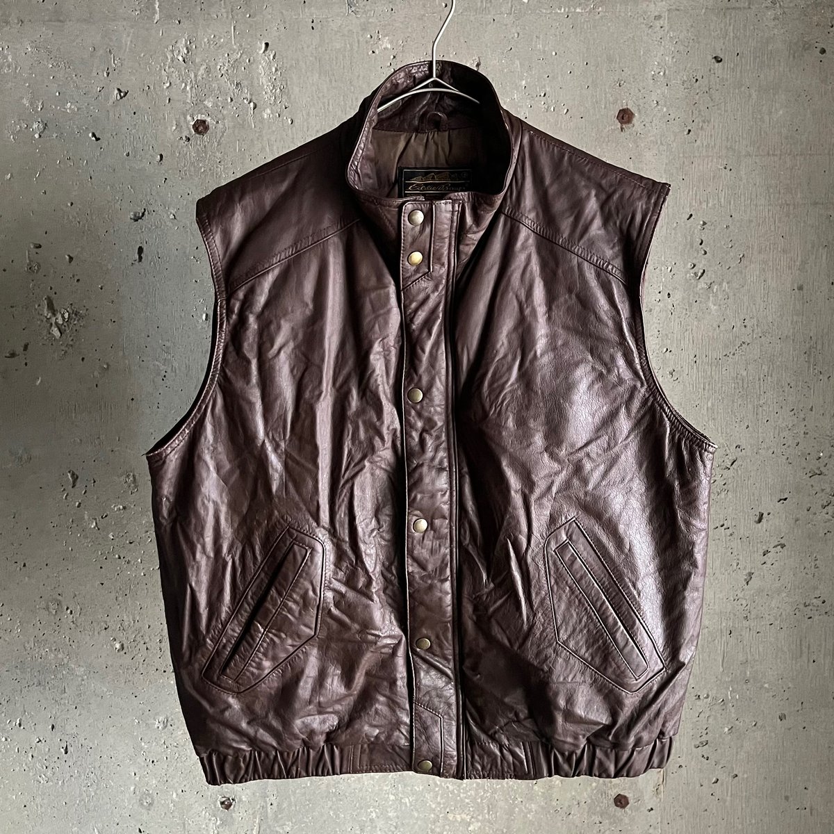 80s Eddie Bauer leather down vest | sui & shara 80s Eddie Bauer leather down vest | sui & shara