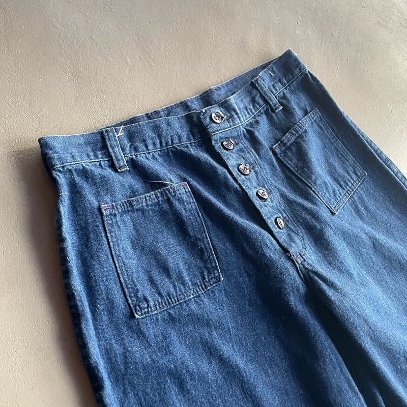 70s Maverick denim sailor pants | sui & shara