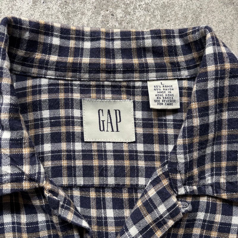 90s Gap plaid L/S shirt | sui & shara