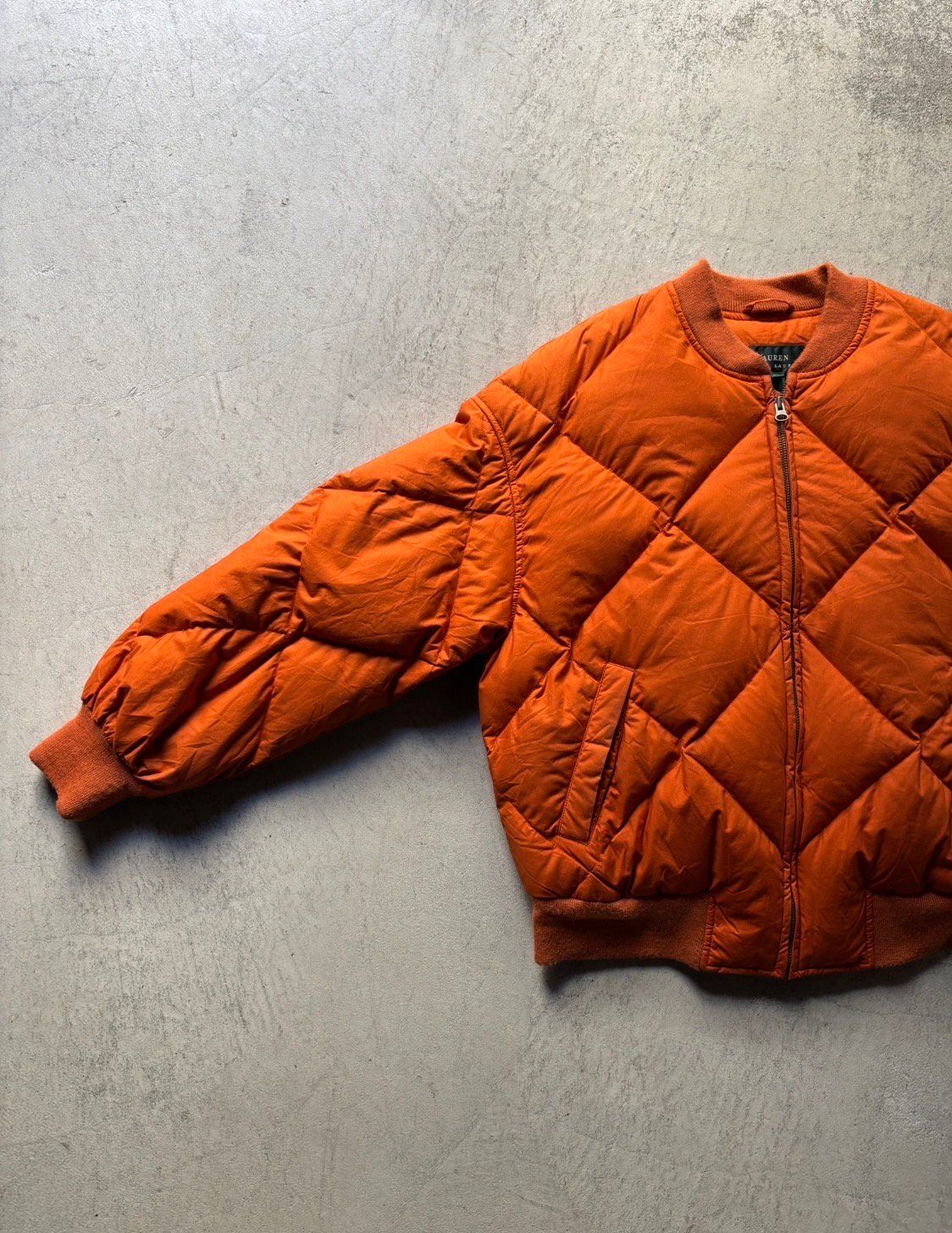 90s Lauren ralph lauren quilting down jacket |