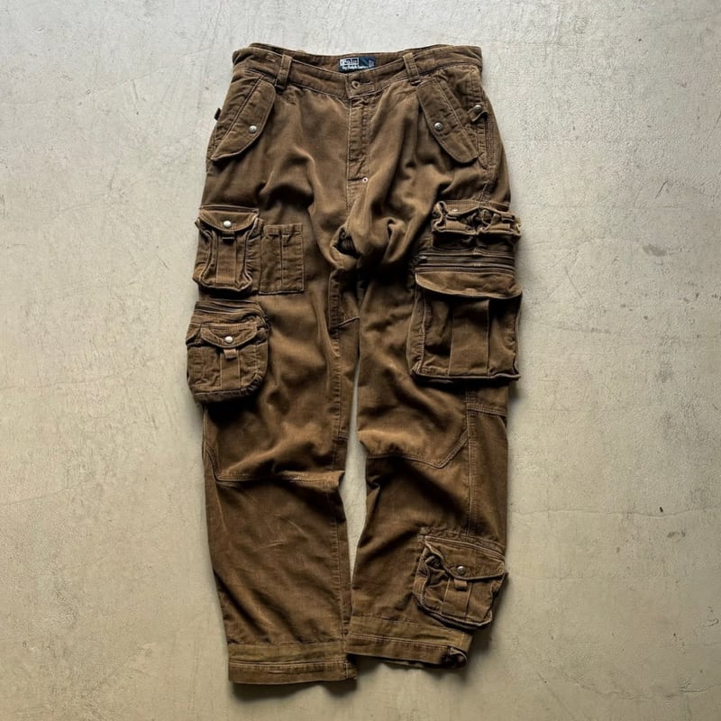 90s Ralph Lauren マルチポケット カーゴパンツ 34×32 中古・古着通販】POLO RALPH LAUREN (ポロ・ラルフローレン