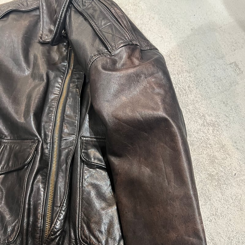 80s Banana republic A-2 type leather flight jac 80s Banana republic A-2 type leather flight jac