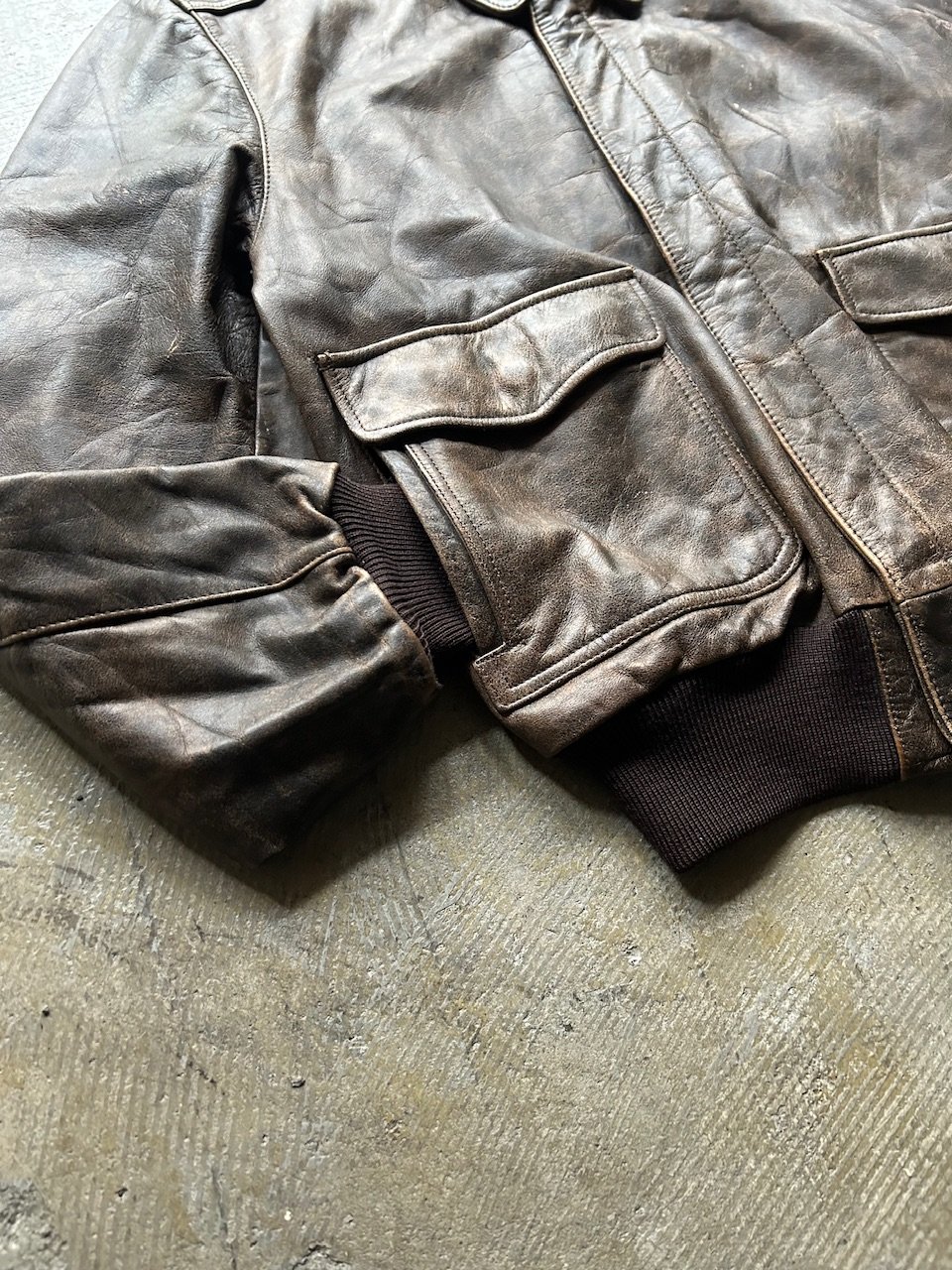 80's Banana republic A-2 type leather jacket | 80's Banana republic A-2 type leather jacket |
