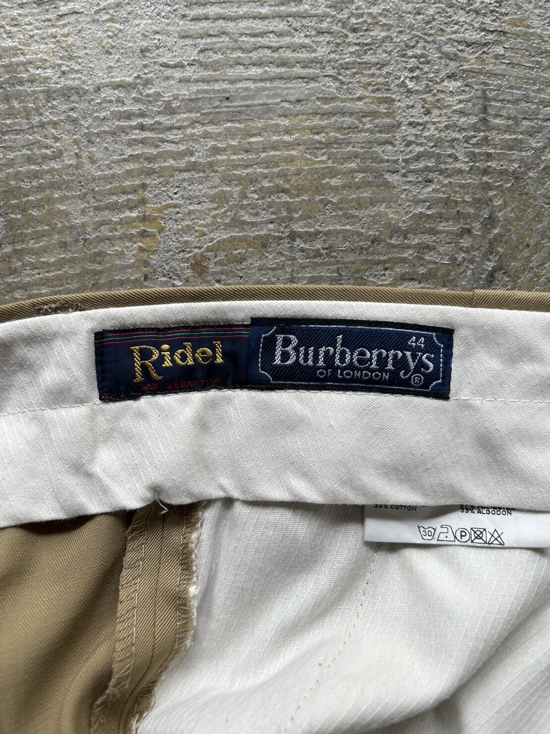 90's Burberrys worsted wool 2tuck slacks | sui