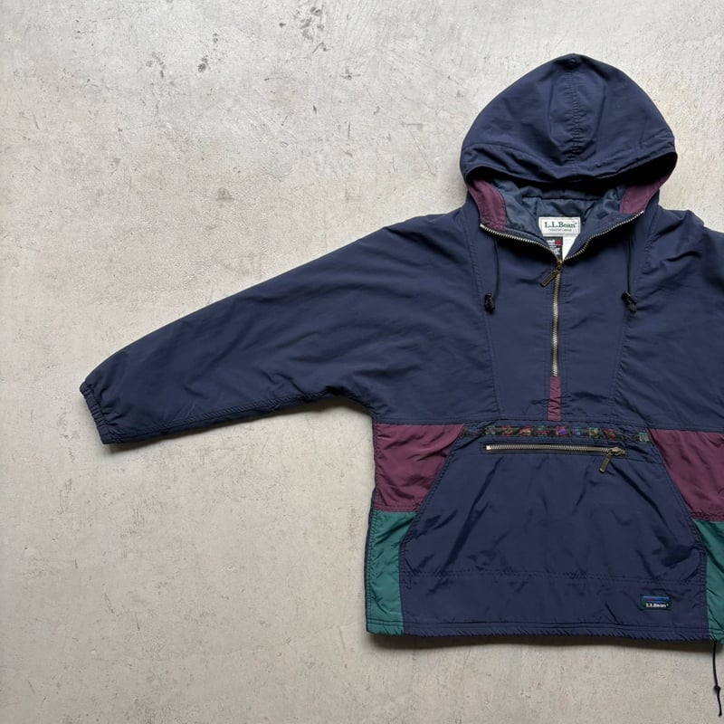 春物 70s〜80s L.L.Beanアノラックパーカー ネイビー 70s 70年代 80s 80年代 エルエルビーン アウトドア | ビンテージ