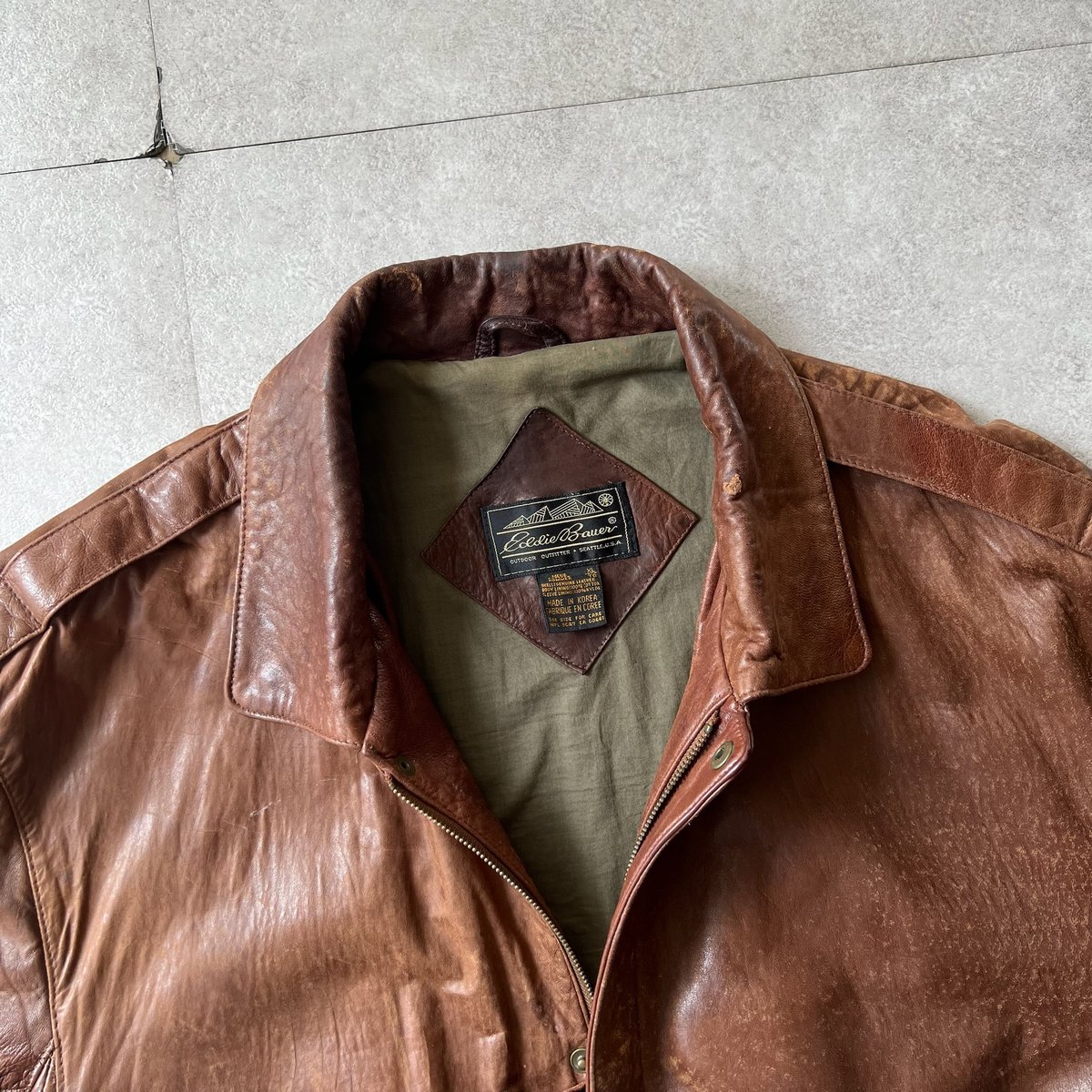 80s　エディバウアー　A-2型　レザージャケット 80s Eddie Bauer A-2 type leather jacket | sui &