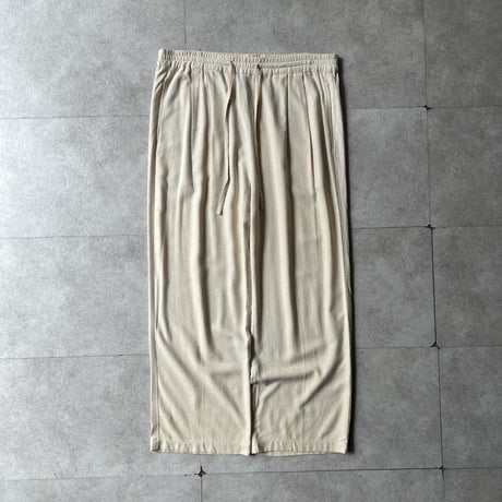 シルクパンツ アイボリー silk pants ivory M フリーサイズ