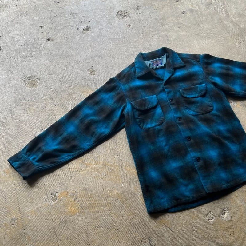 60s Pendleton open collar wool shirt | sui & shara 60s Pendleton open collar wool shirt | sui & shara