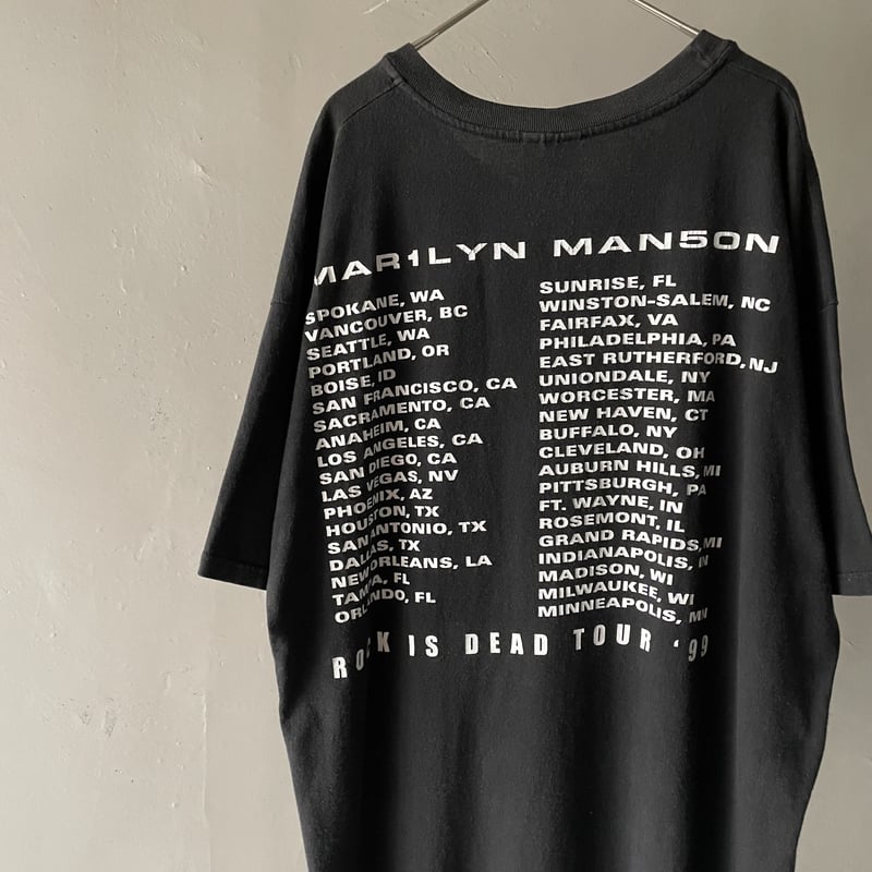 90s Marilyn manson“ Rock Is Dead”tour music tee
