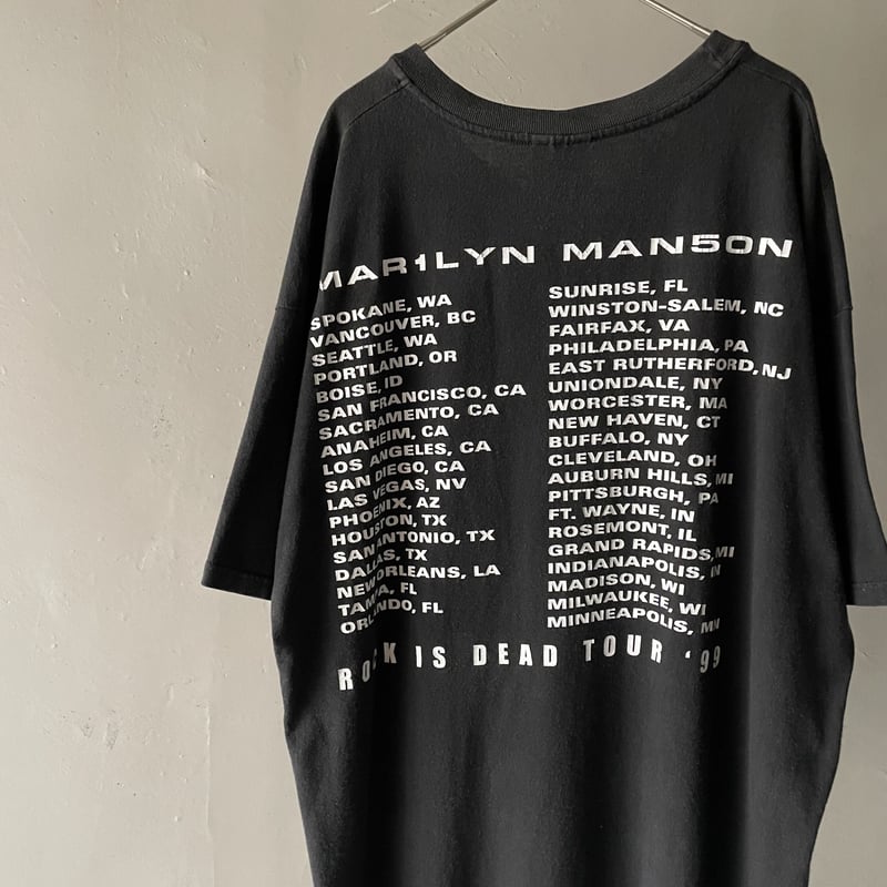 90s Marilyn manson“ Rock Is Dead”tour music tee...