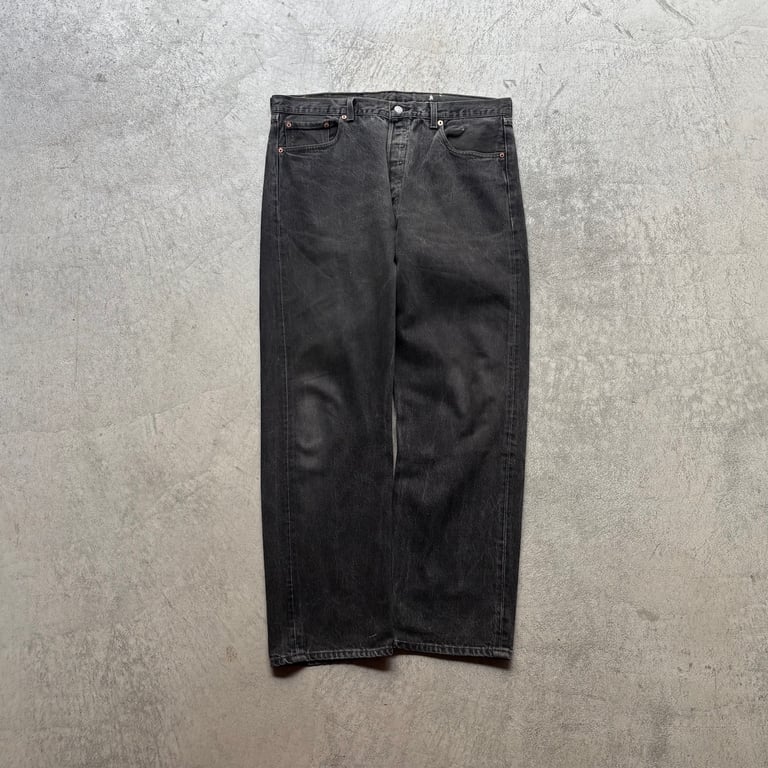 90s Levis 501 black denim pants｜リーバイス