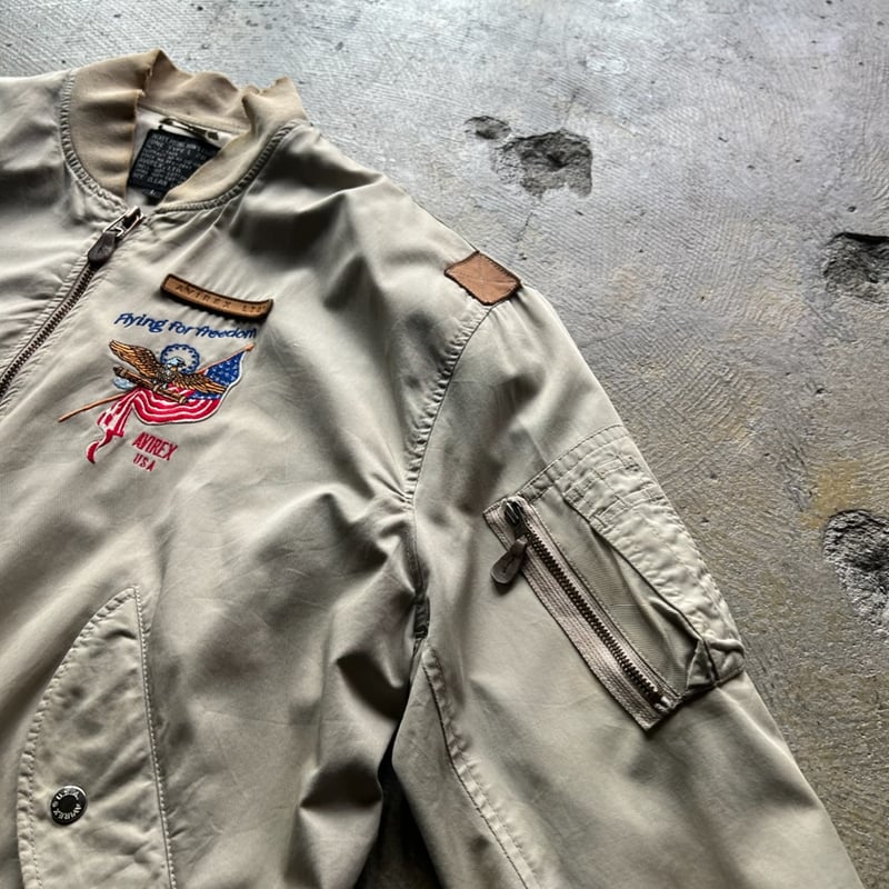 80s〜 avirex l2b type flight jacket made in usa