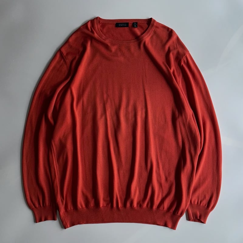 90's~ BARNEYS NEWYORK cotton knit sweater ”made