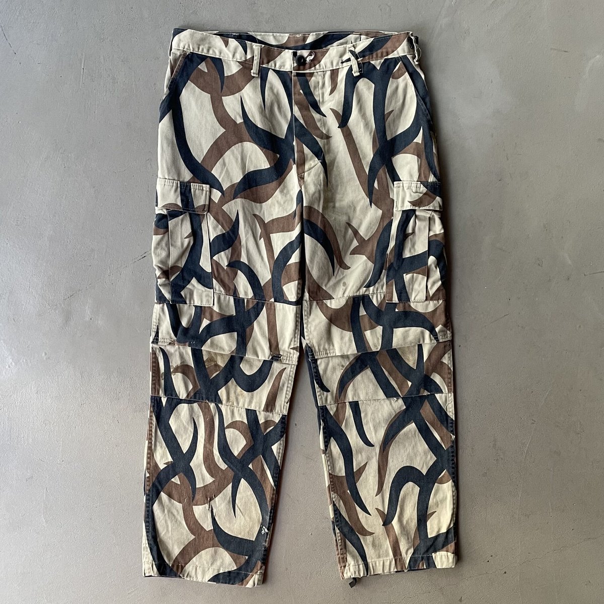 90s ASAT tribal camouflage cargo pants