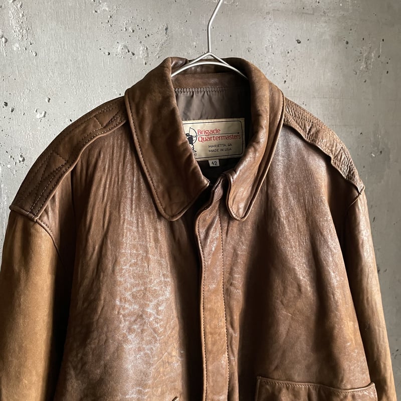 70s~ A-2 type leather jacket made in USA | sui 70s~ A-2 type leather jacket made in USA | sui