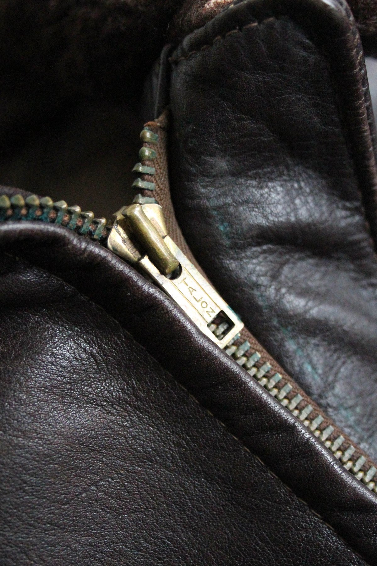 90s G-1 flight jacket type leather jacket | su