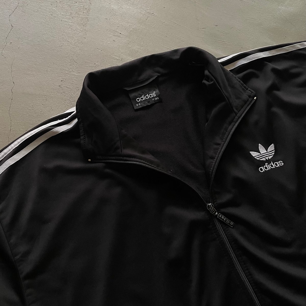 90s adidas track jacket Black×White | sui & shara