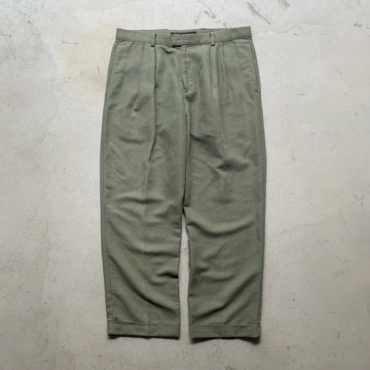 90s Dockers 2tuck linen cotton slacks | sui & s