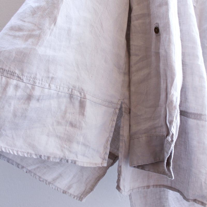 00s Linen lace up design shirt | sui & shara