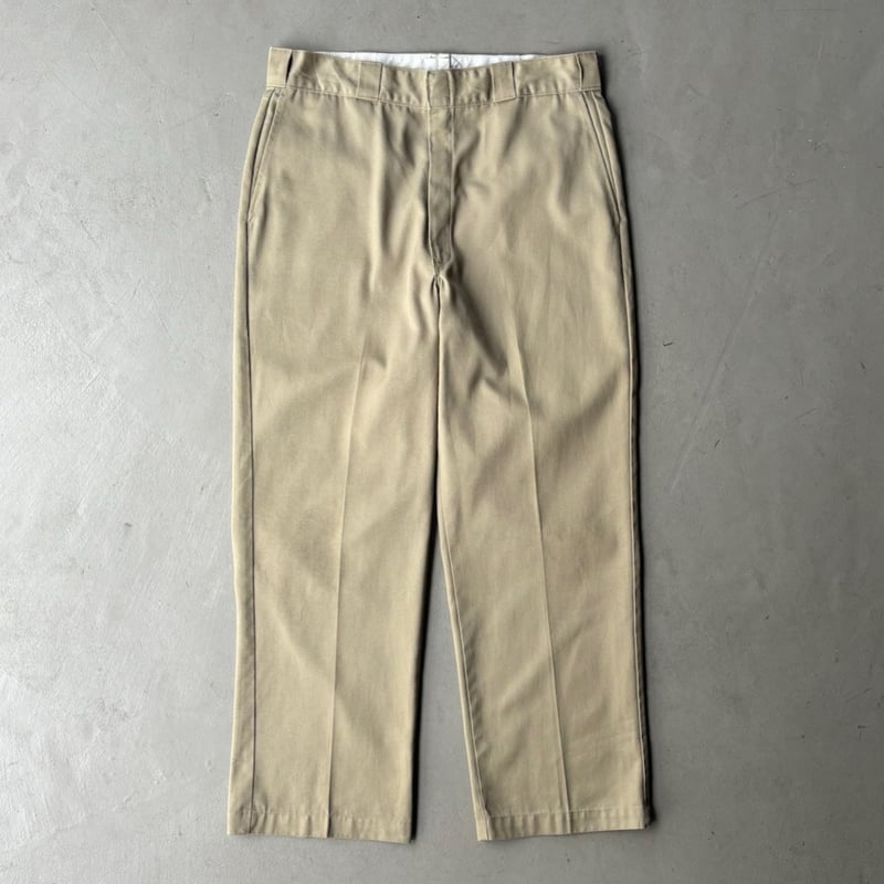 90s Dickies874 USA製 w36 L30 ベージュ 90s Dickies 874 Made in USA Dead Stock SIZE : W