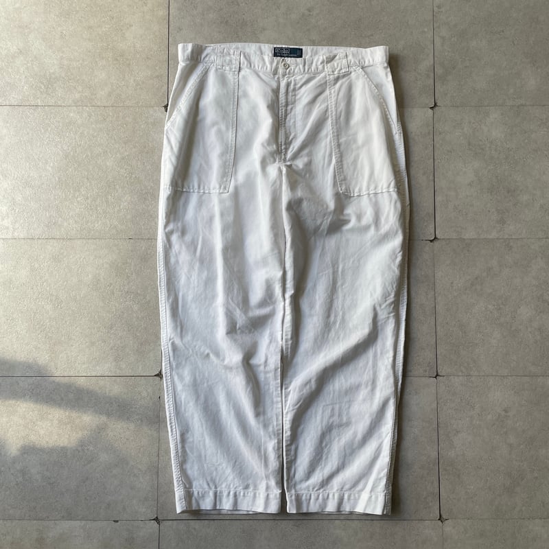 90s Ralph Lauren linen×cotton baker pants | sui