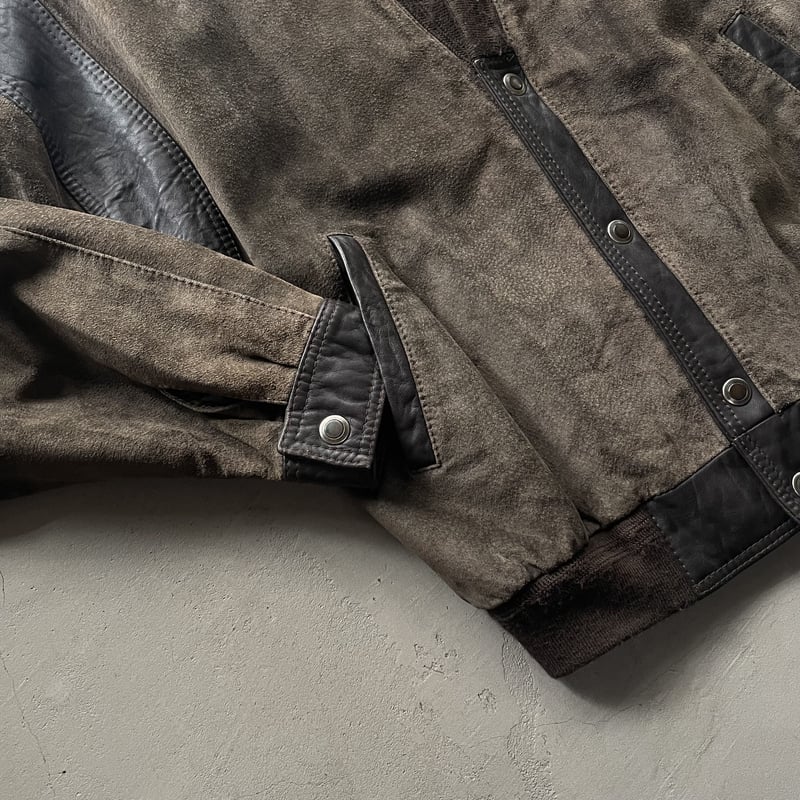 90s〜 Blas oliver leather cardigan Made in Spain 90s〜 Blas oliver leather cardigan Made in Spain