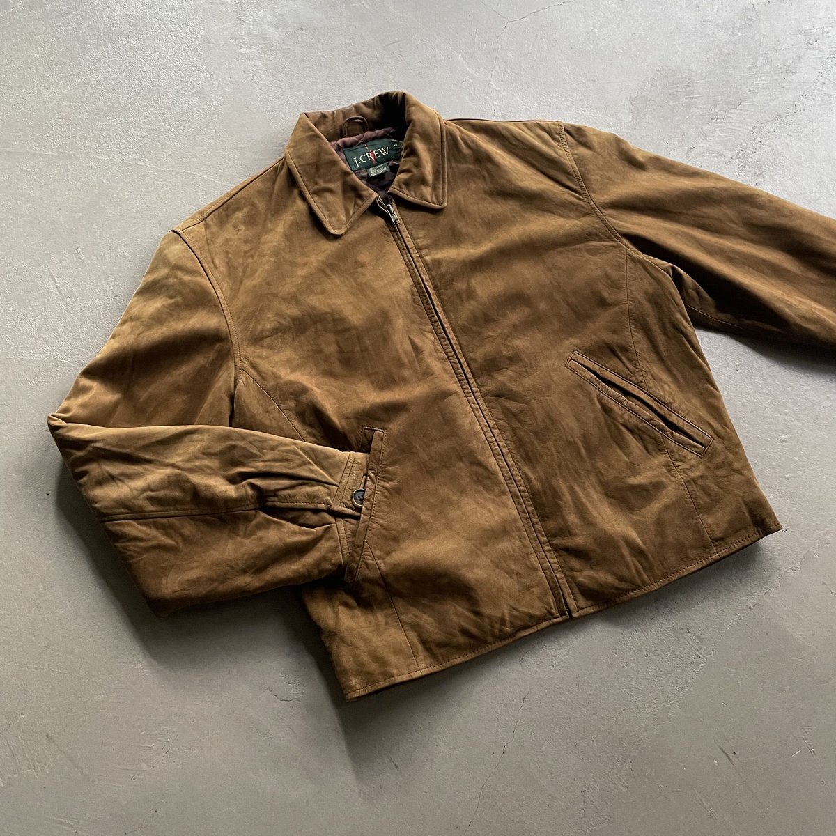 レザージャケット茶色J.Crew USED 90'S 