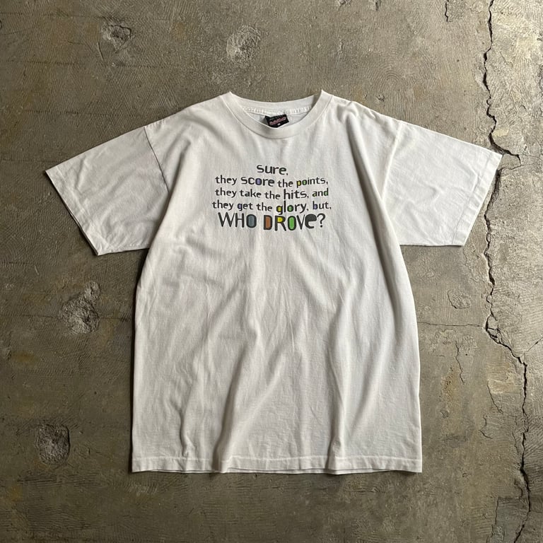 90年代 プリントTシャツ（90’s “BIG BALL SPORTS” message print T-shirt）
