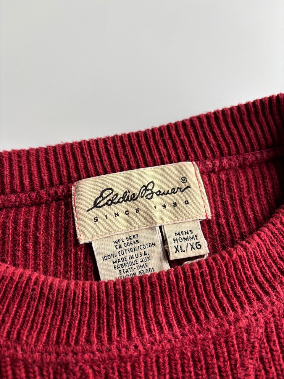 00's Eddie Bauer cotton knit sweater “made in u