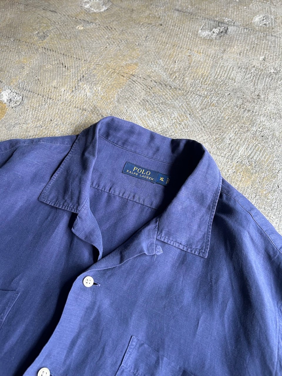 希少 POLO by Ralph Lauren シルク混 ポニー無し 開襟シャツ 希少 POLO by Ralph Lauren シルク混 ポニー無し 開襟シャツ