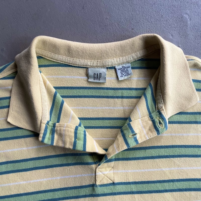 トップス 90s gap cotton border knit shirts 90s gap cotton border knit shirts