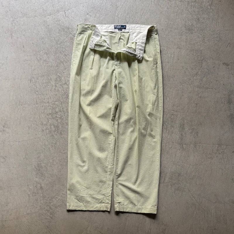 パンツ 90s Polo Ralph Lauren Stripe Slacks 90s Polo Ralph Lauren seersucker stripe slacks