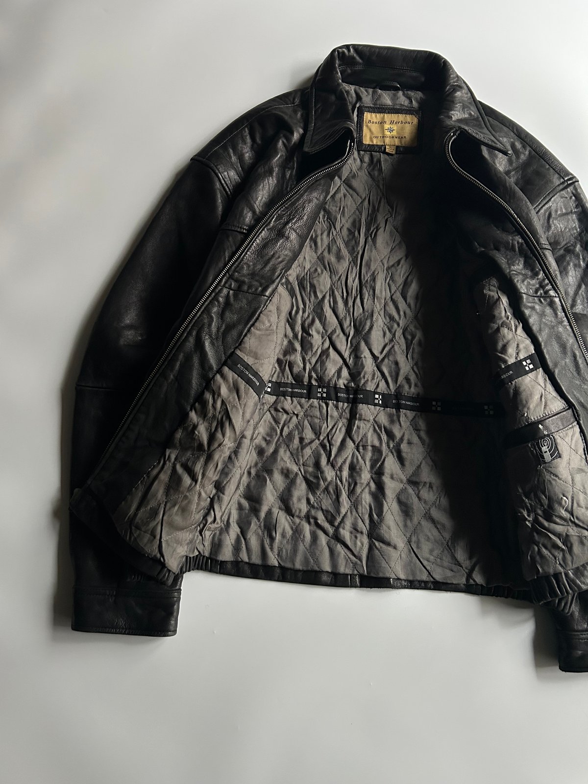 【90s Boston Harbour】 レザージャケット 90's Boston Harbour sheep skin leather single z