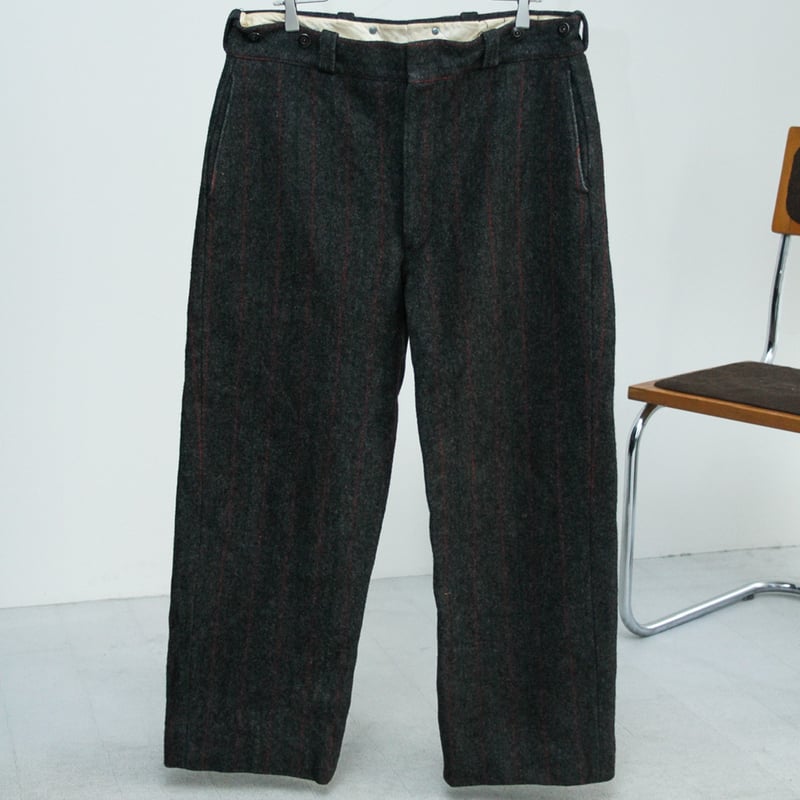 80s Eddie bauer stripe pattern heavy wool slack