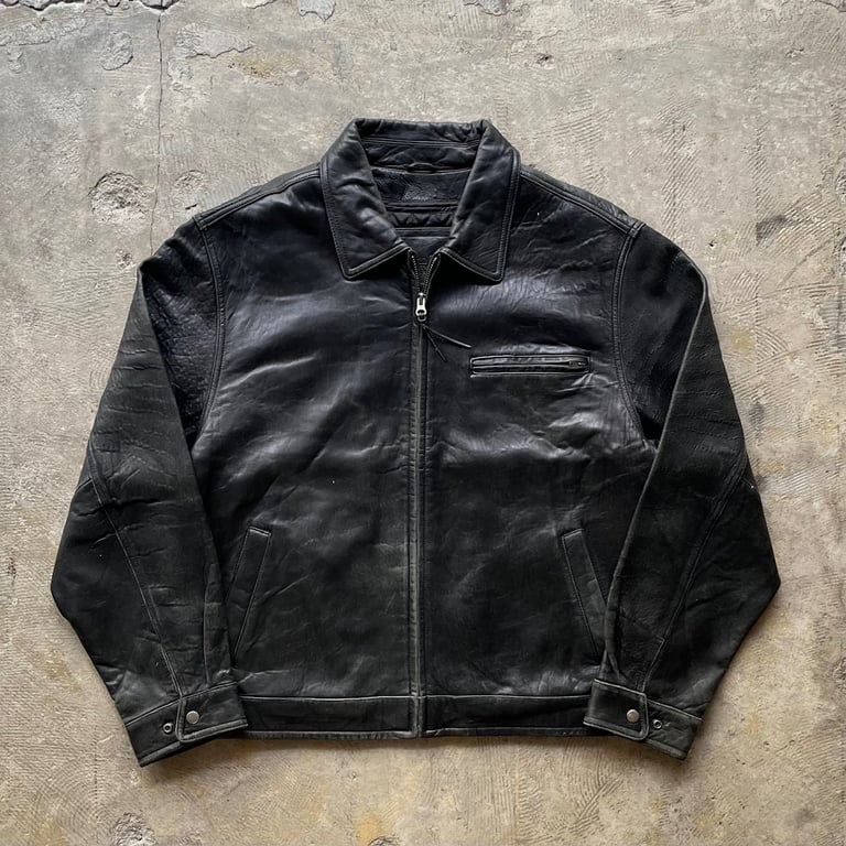90年代 レザージャケット(90s American Classics single zip leather jacket)