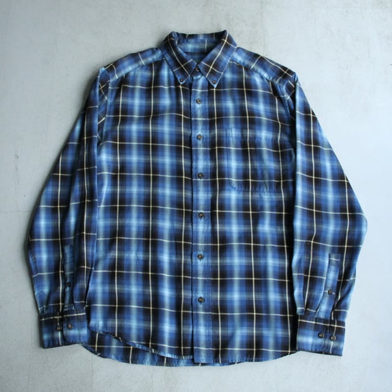 00s Eddie bauer plaid pattern L/S shirt｜エディーバウアー